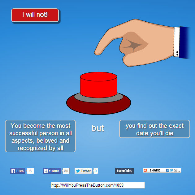 What Are You Waiting For?, Will You Press The Button?