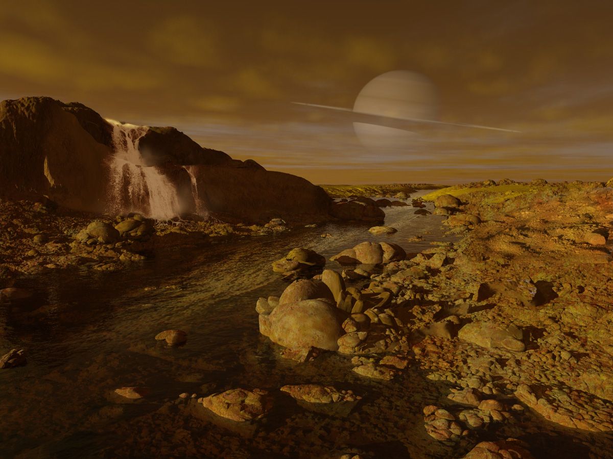 Жизнь на сатурне. Титан Спутник Сатурна поверхность. Титан Спутник Сатурна поверхность снимки. Спутник Титан озера. Сатурн с поверхности титана.