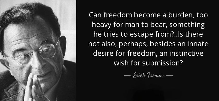 Image result for erich fromm escape from freedom