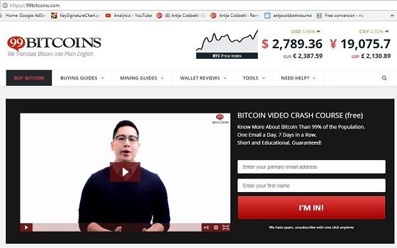 99Bitcoins beginner info and free course.JPG