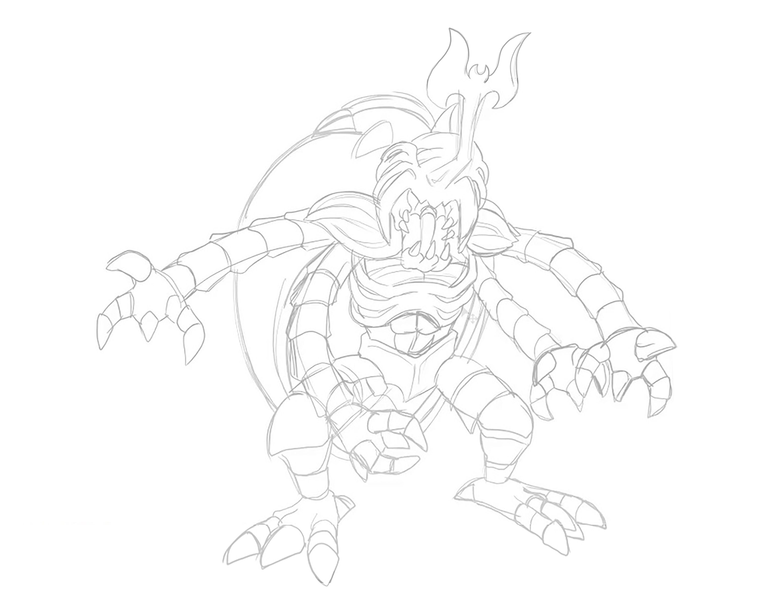 How to draw a Digimon — Steemit, image size:3069x2409