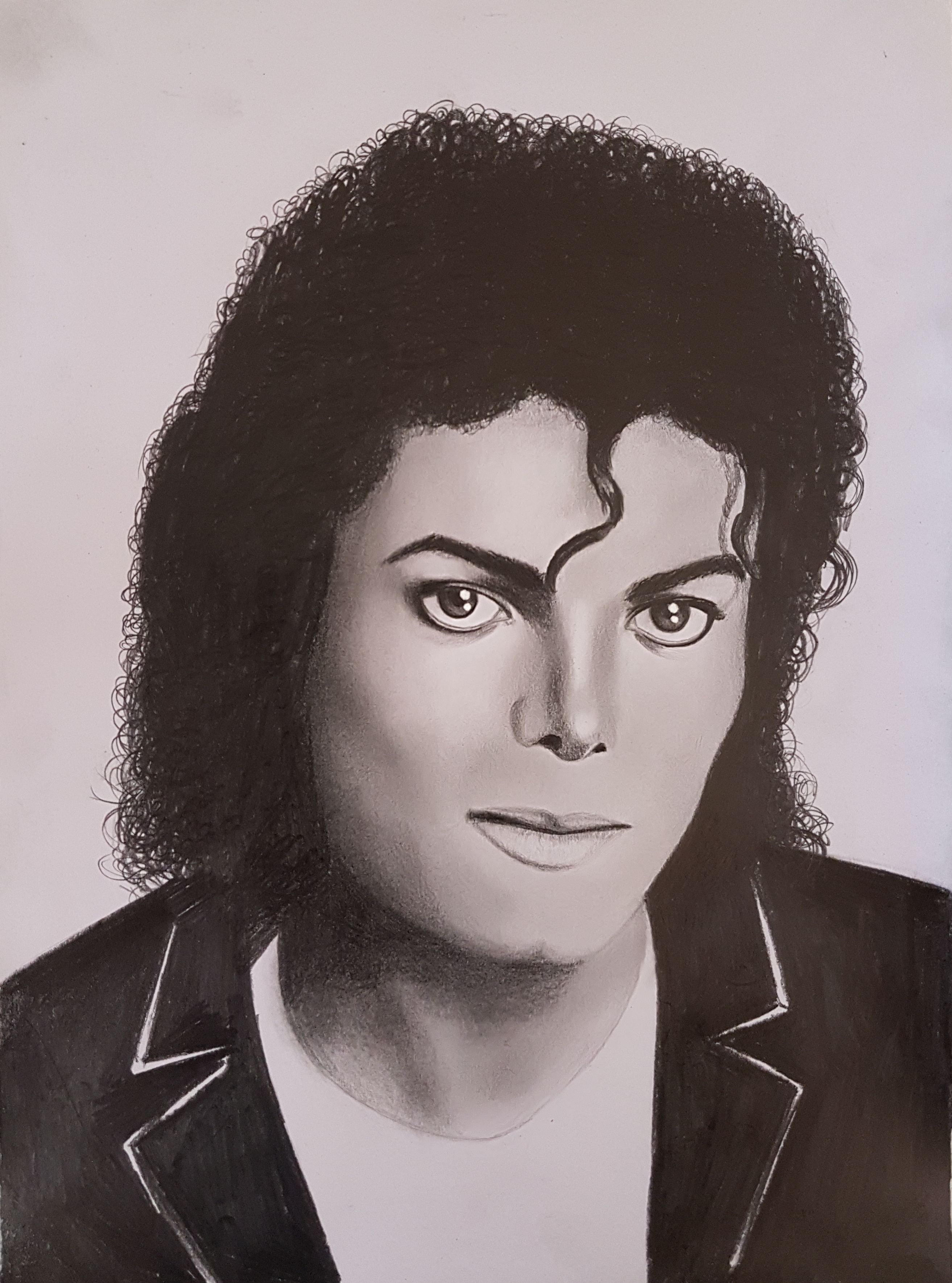 Charcoal sketch tribute to the King of Pop Michael Jackson on his birth  anniversary by artist Mridula Chury