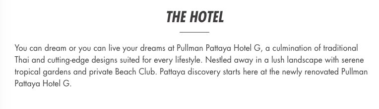 Pullman Pattaya Hotel G - August 2018