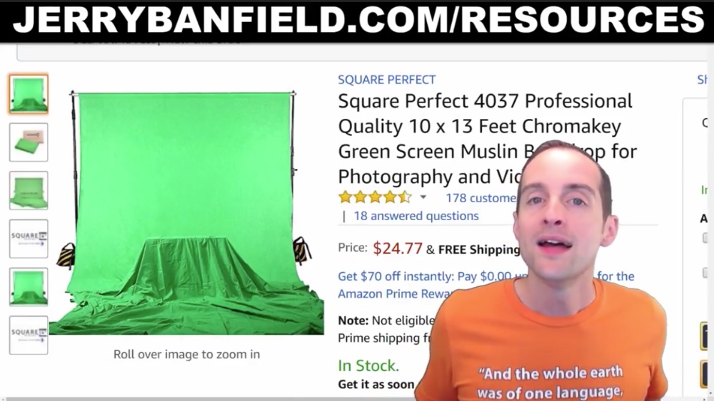 Perfect Green Screen Equipment List with Camera, Backdrop, Light Bulbs, and Paper Lanterns!
