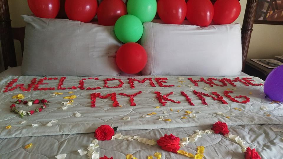 BED OF ROSES!! Welcome Surprise for Him 