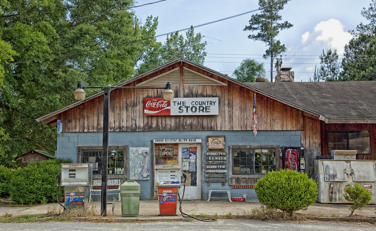 Country Store With Gas Pumps
