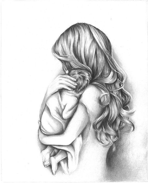 Mother and Kids Drawing with Pencils Stock Image - Image of emotion, nanny:  68507165