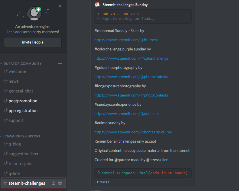 Stresskiller Discord - Steemit challenges.png