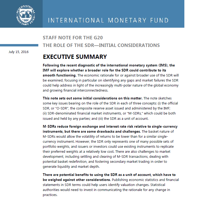 15Jul2016_IMF_SDR_staff not to G20 role for the SDR.png