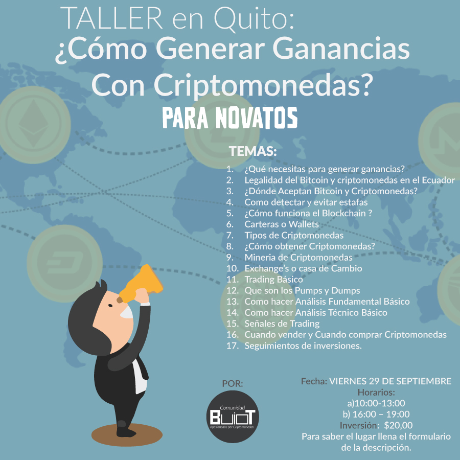 Taller de Criptomonedas para novatos en QUITO :D — Steemit