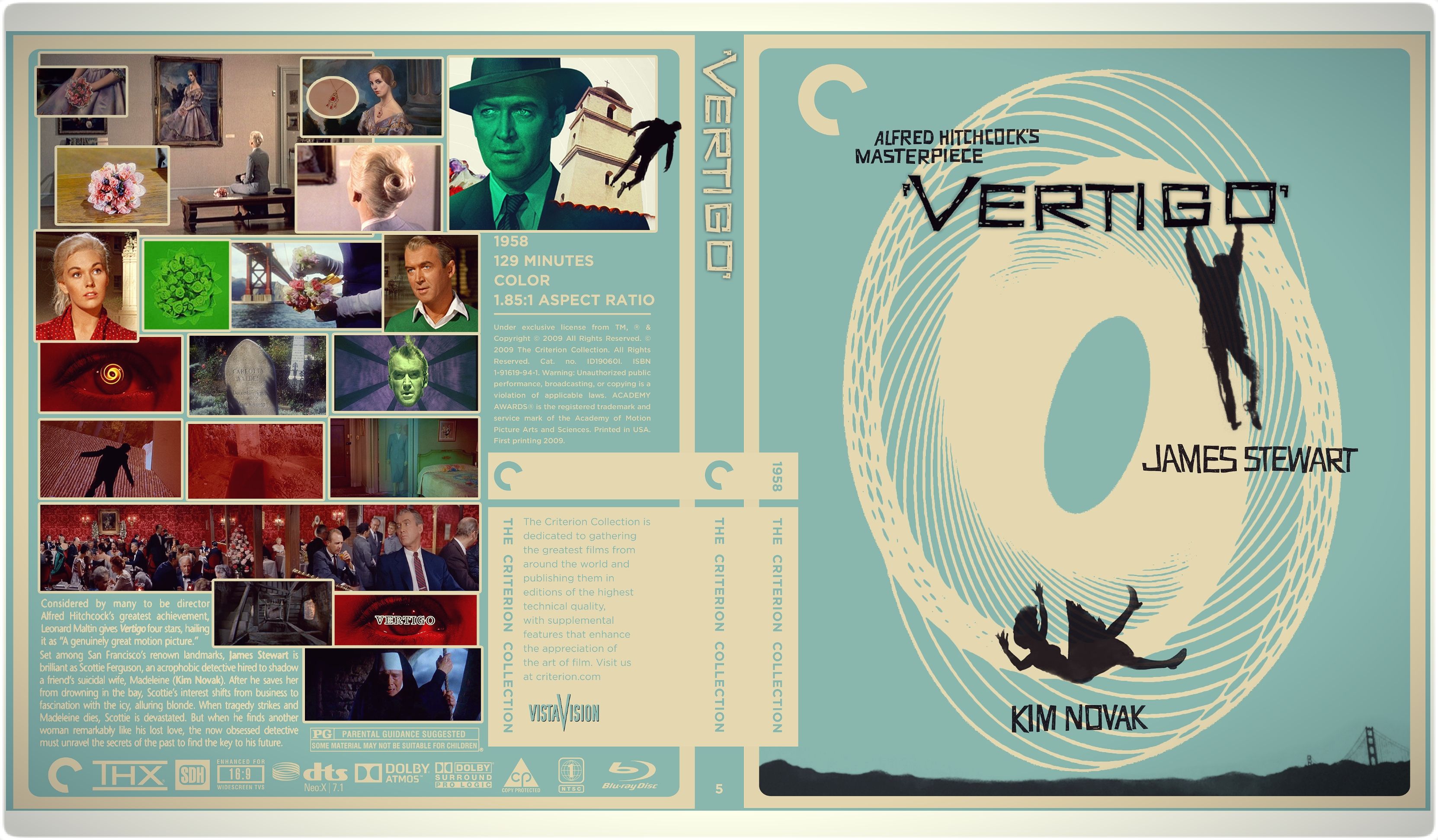 Alfred Hitchcock S Vertigo The Best Custom Blu Ray Cover Free Download Steemit