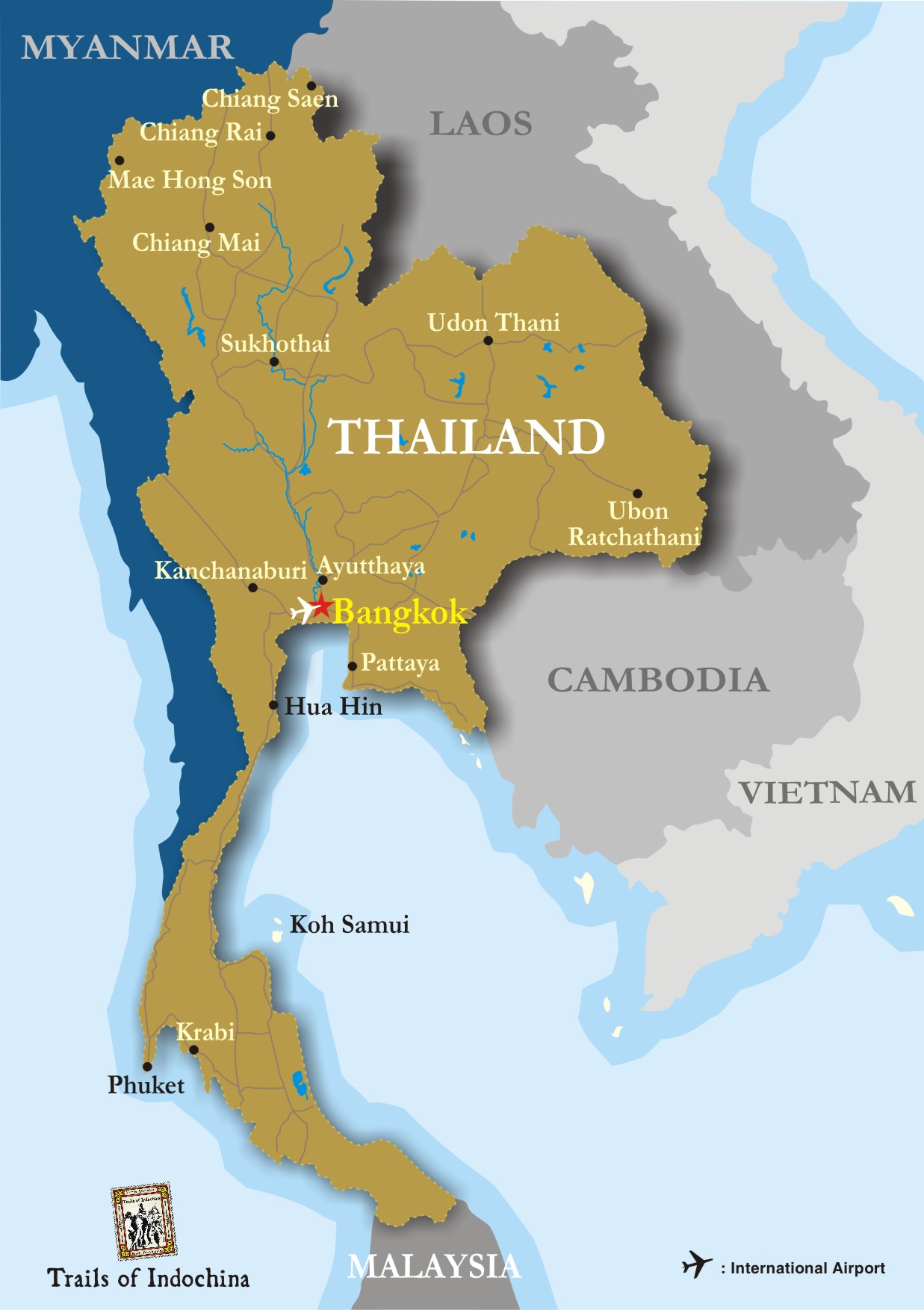 Что омывает тайланд. Таиланд на карте. С кем граничит Тайланд на карте. Тайланд на карте. Тайланд на карте на английском.