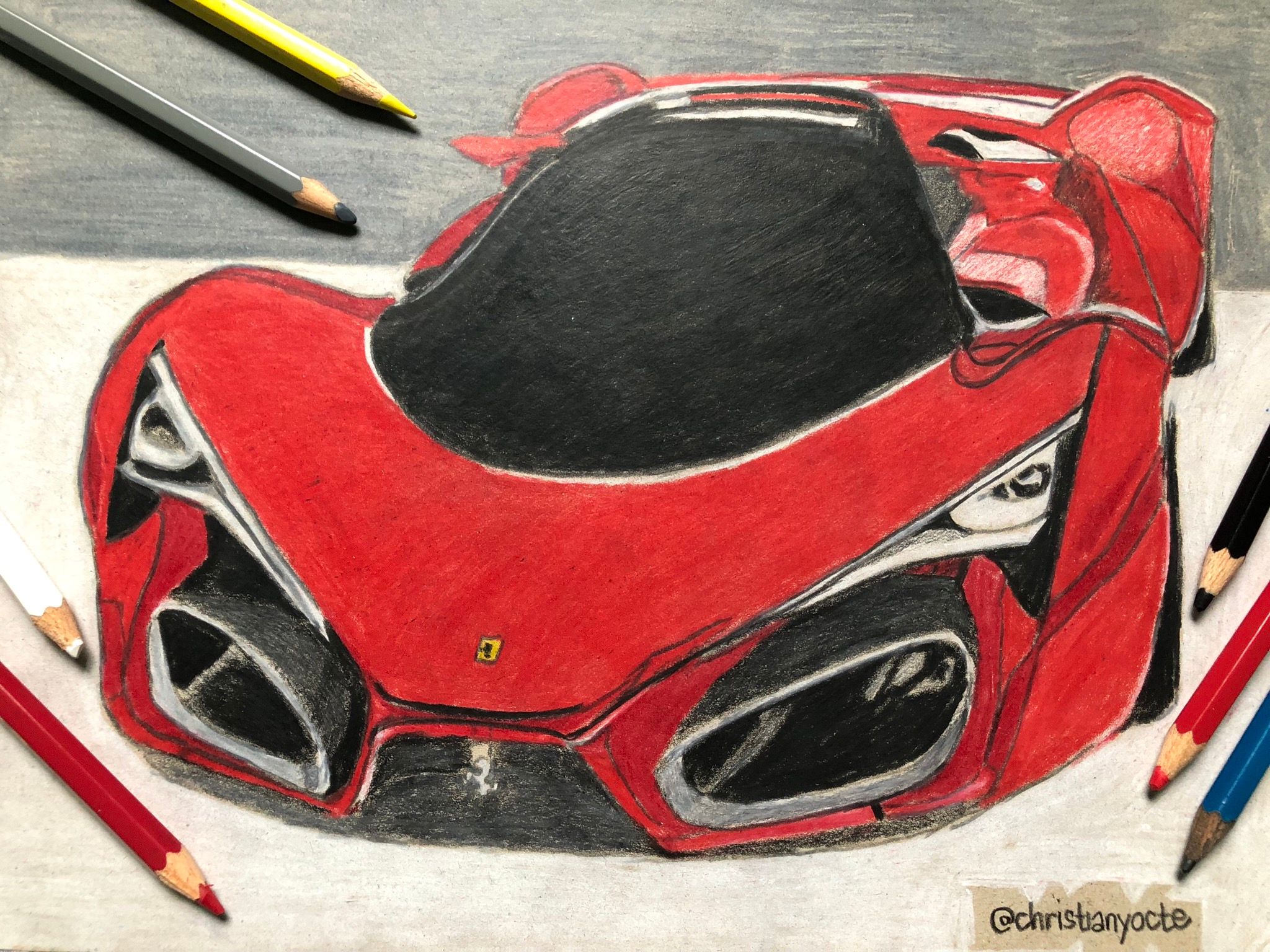 Art 69 How To Draw A Ferrari F80 Concept Steemit