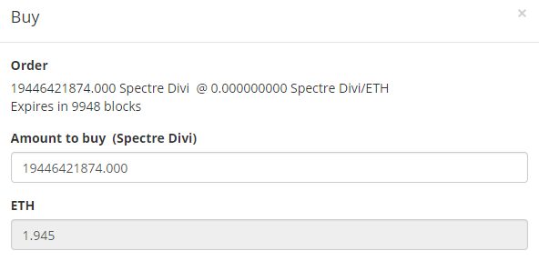 SPECTRE Dividend Token description