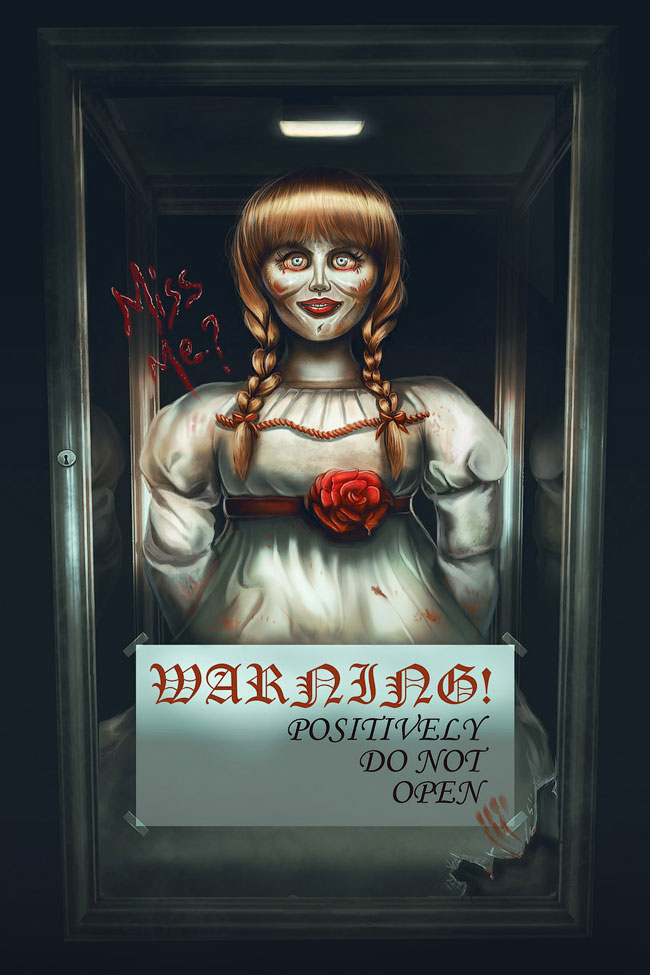 Step by Step Tutorial In Adobe Drawing Annabelle Doll