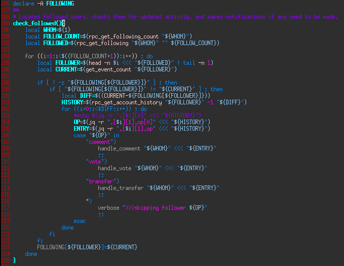 check_followed implementation