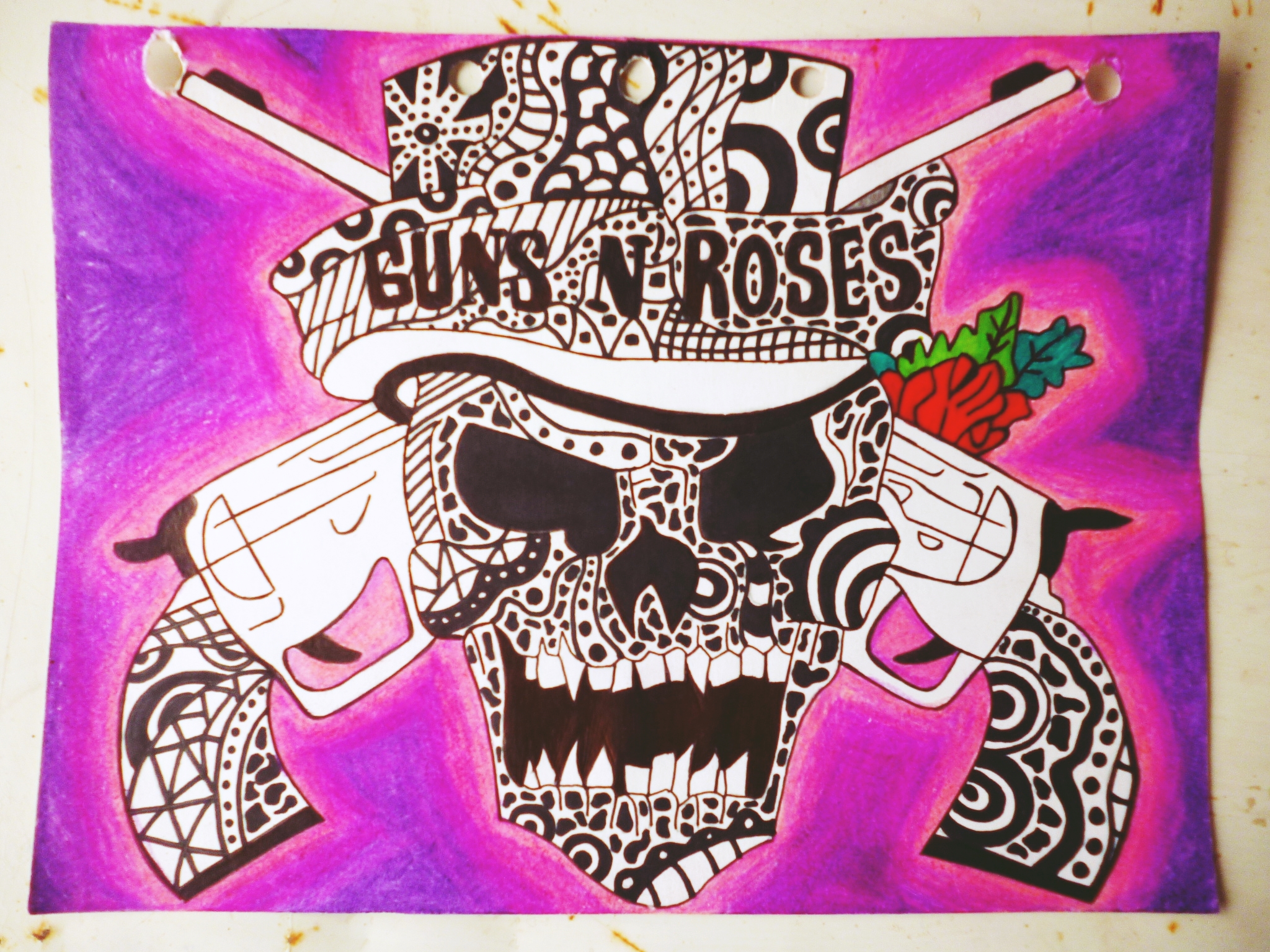 Logo Of Guns N Roses Art Zentangle Steemit
