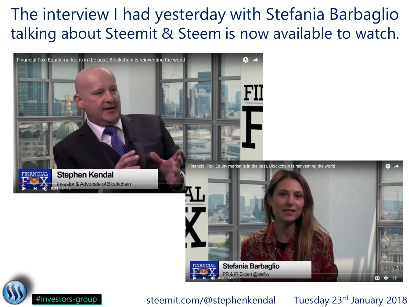 Interview with Stefania Barbaglio is available to watch.jpg