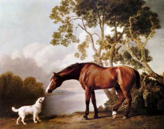 Bahía, caballo y perro blanco por George Stubbs_2.jpg