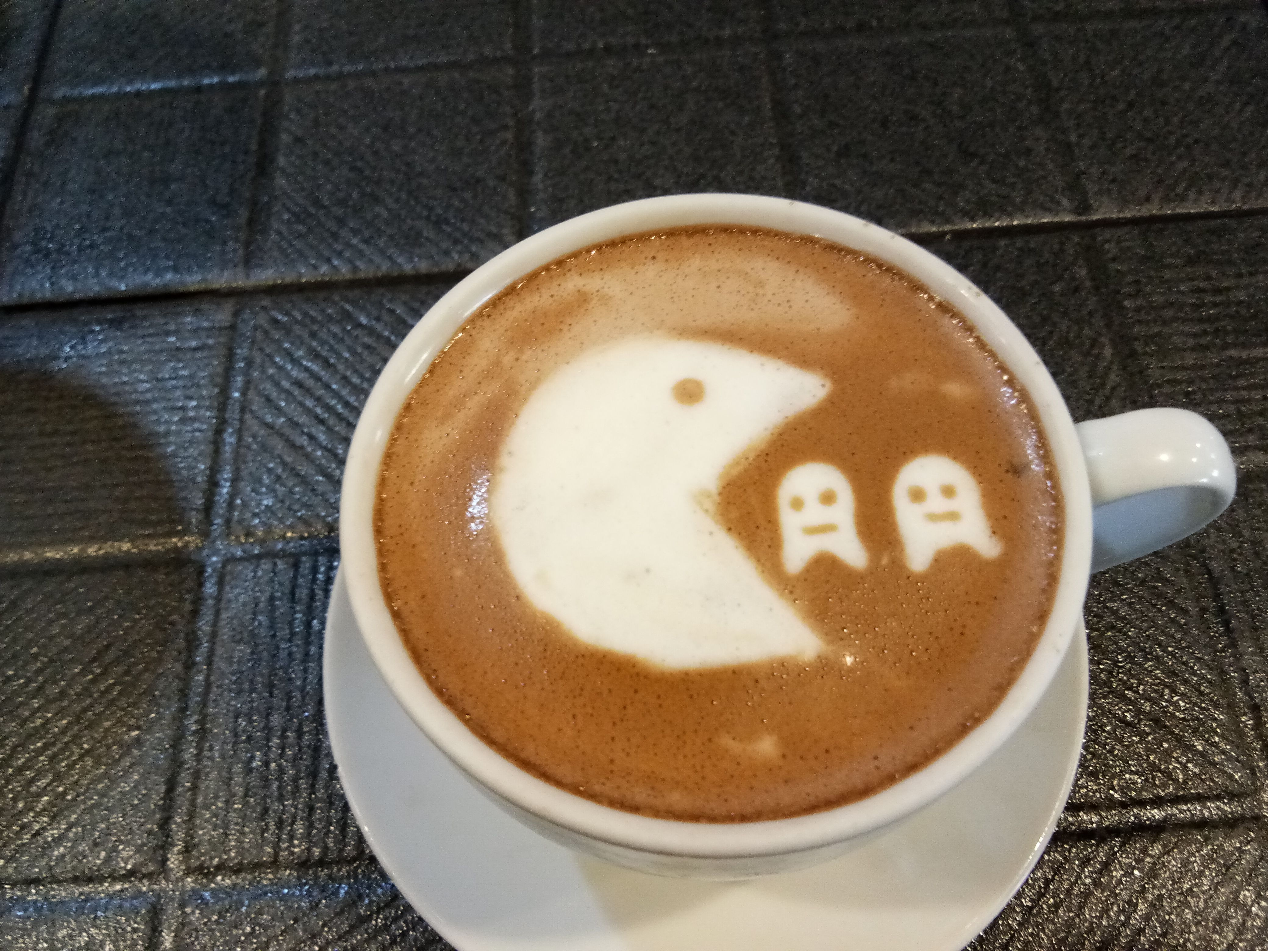 Latte Art PacMan Steemit