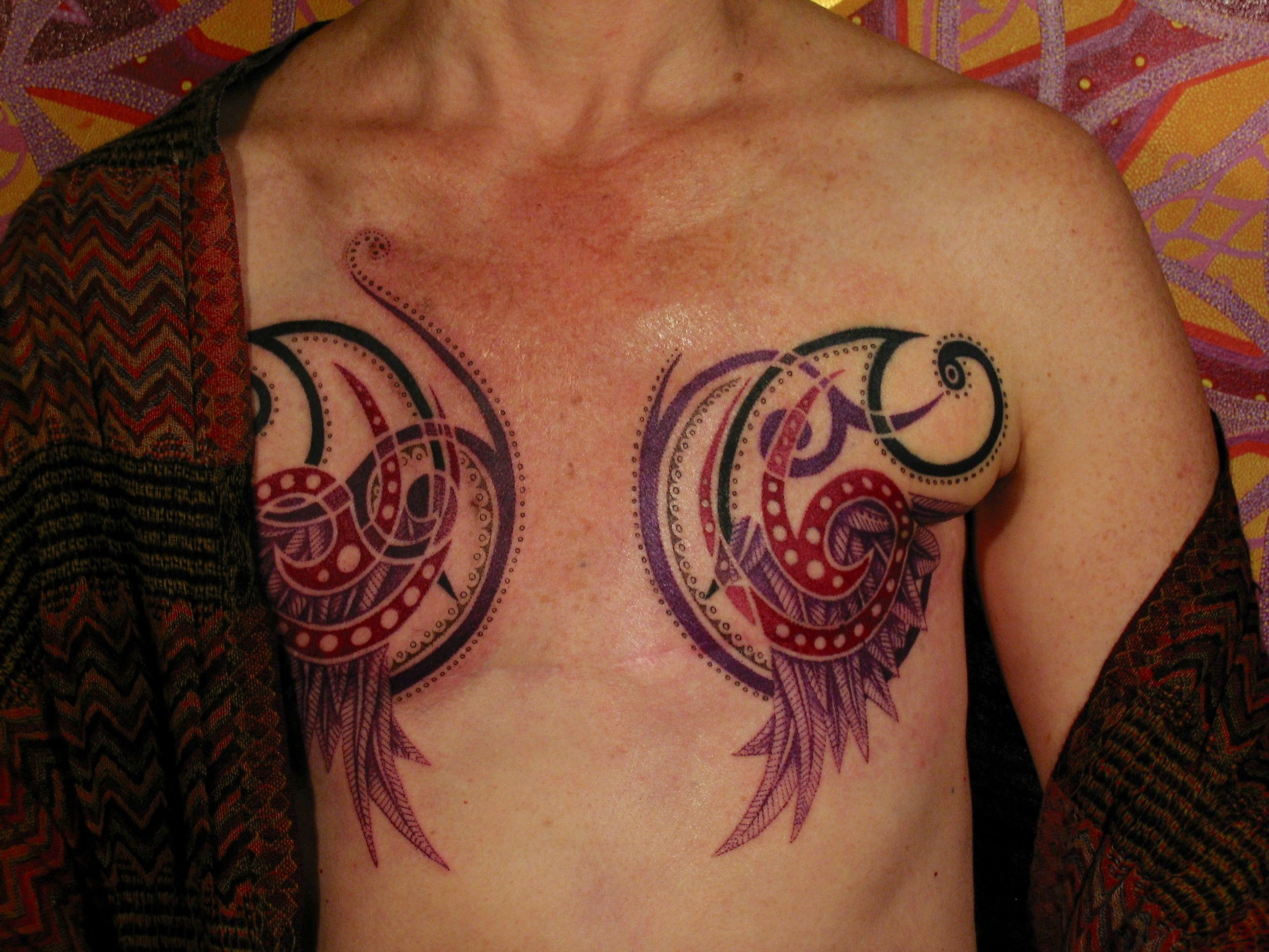 Black Floral Flat Mastectomy Tattoo | Mastectomy tattoo, Tattoos, Mastectomy  scar tattoo
