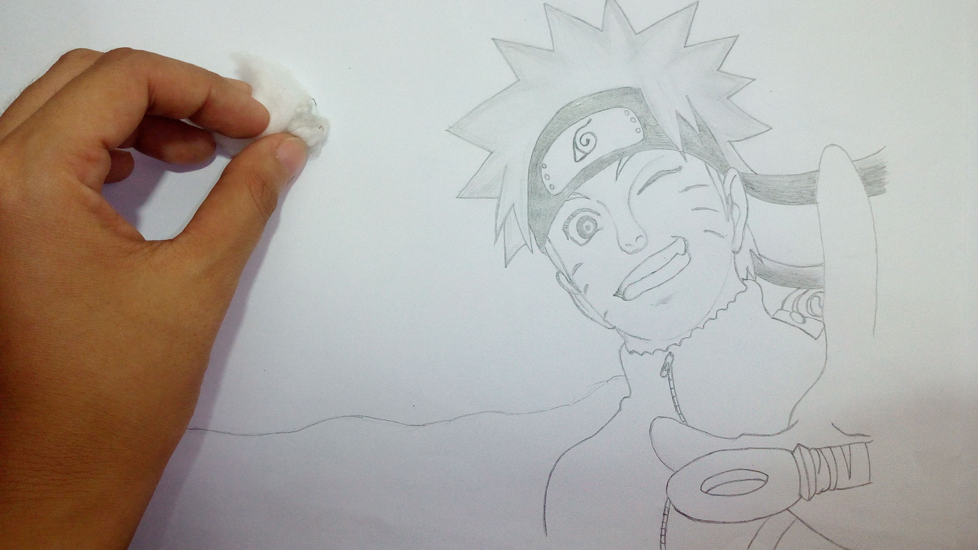 Sketching a Cute Uzumaki Naruto from the anime Naruto — Steemit