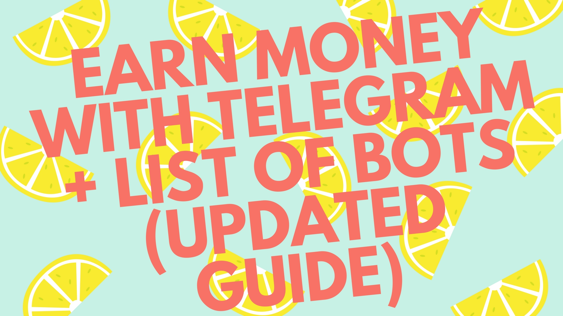 Earn Money With Telegram List Of Bots Updated Guide Steemit - 