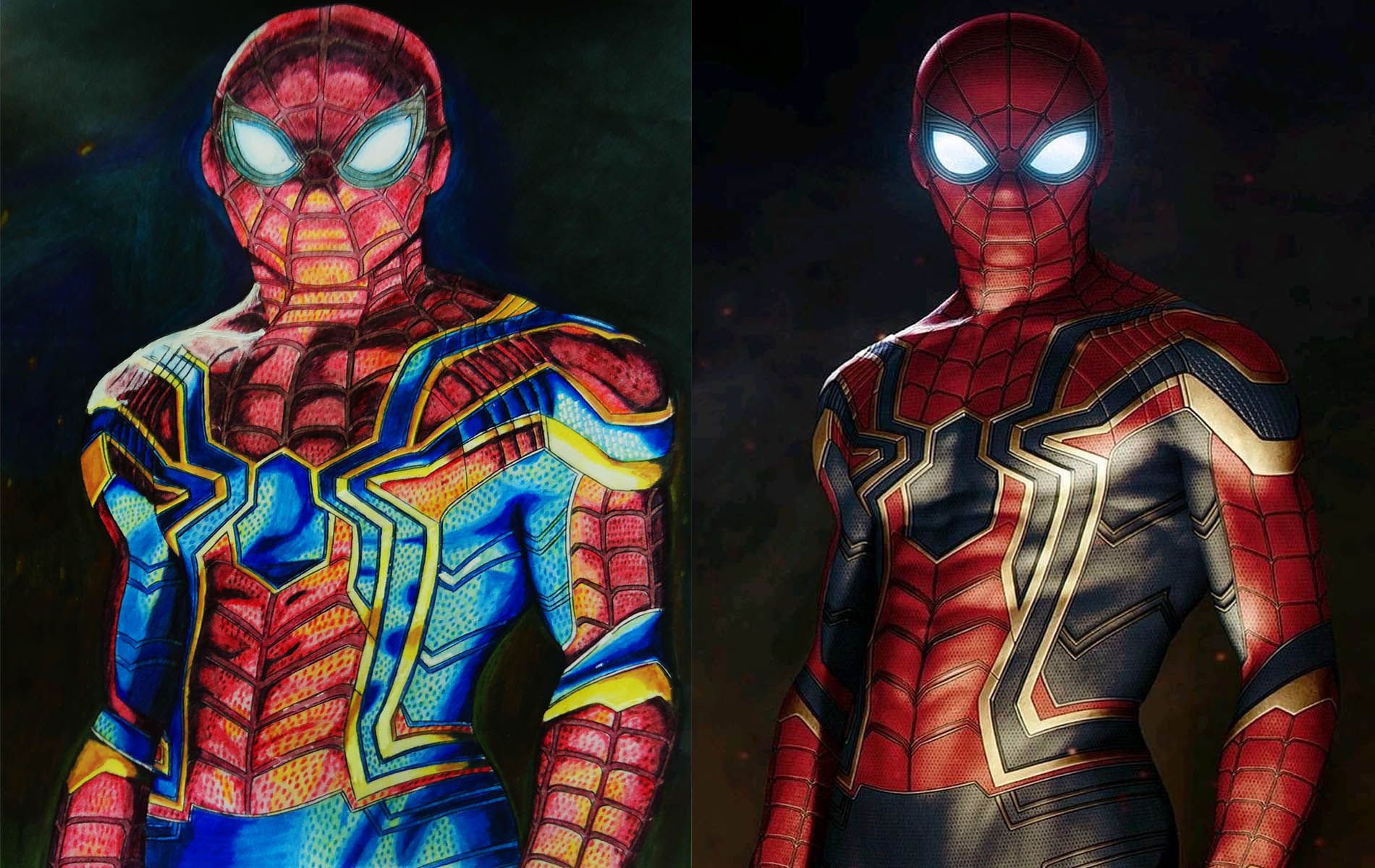Drawing Iron Spiderman Infinity War — Steemit