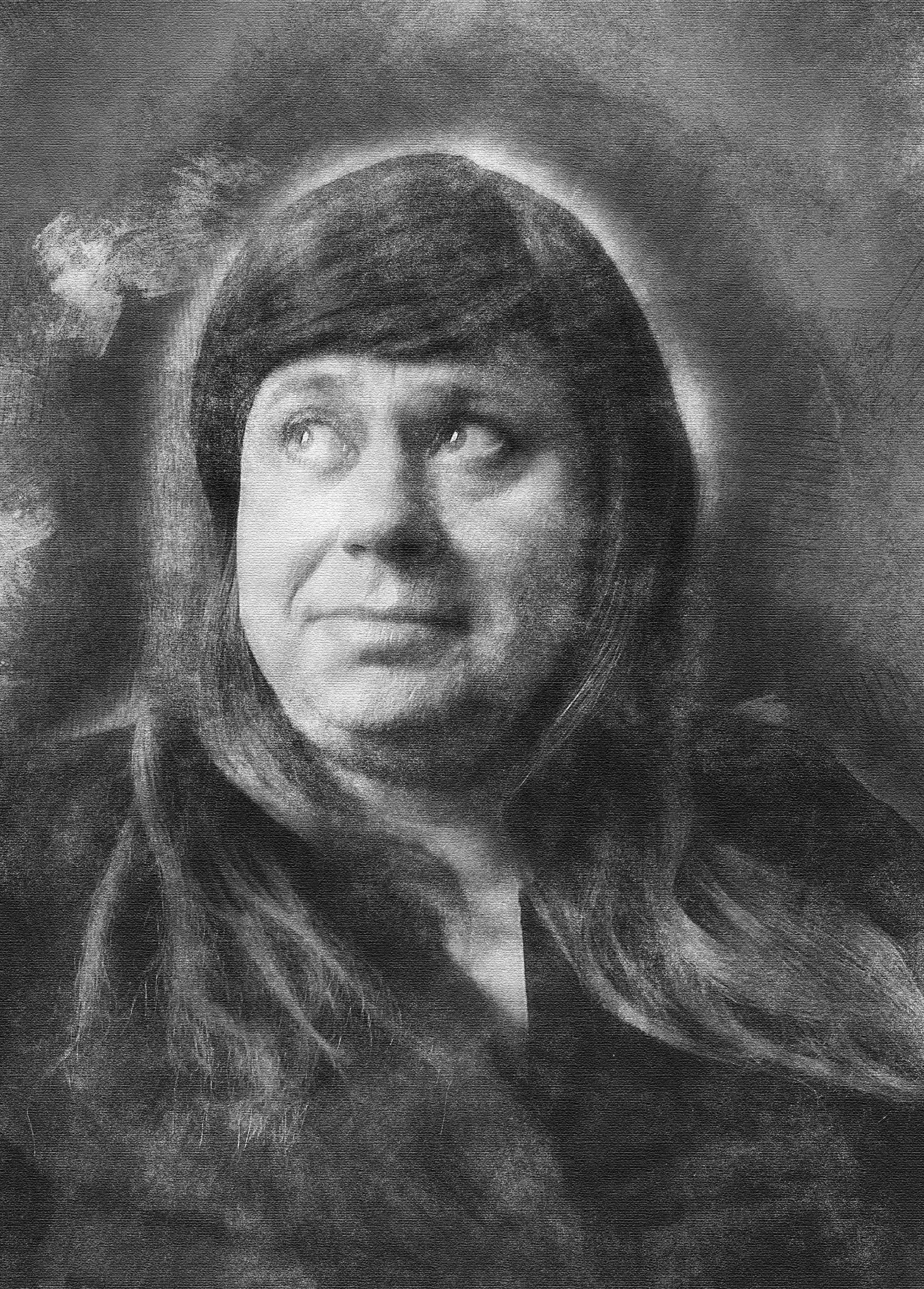 Clarisse Modern Digital Charcoal On Canvas.jpg