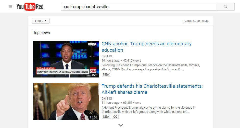 YouTube Search Trump Charlottesville CNN.jpg