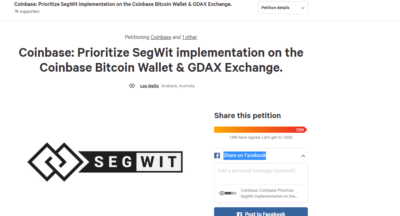 When Bitcoin Segwit Can T Access Coinbase Equitalleres Capital - 