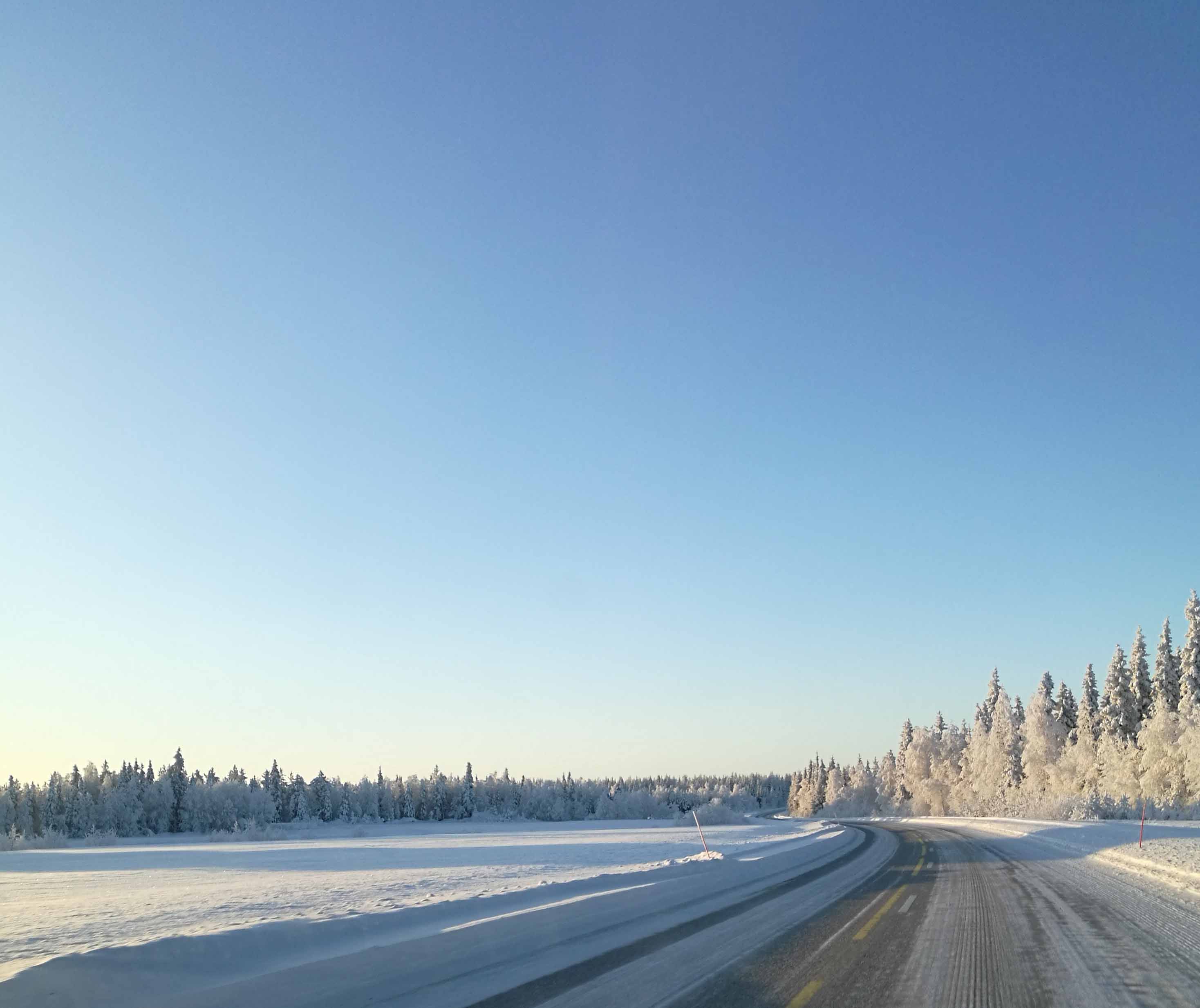 Winter Road picture Steemit Blog