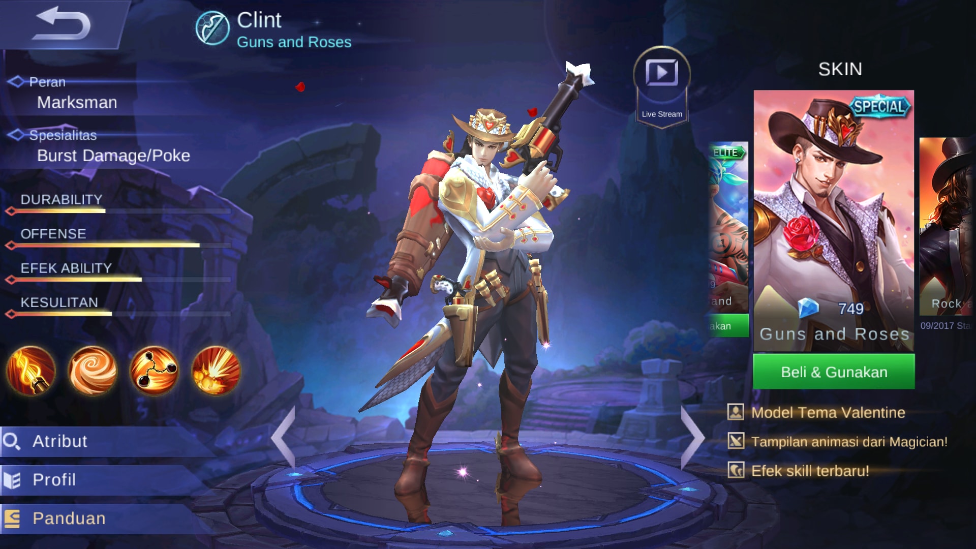 MOBA GAME MOBILE LEGENDS Hero Clint Review