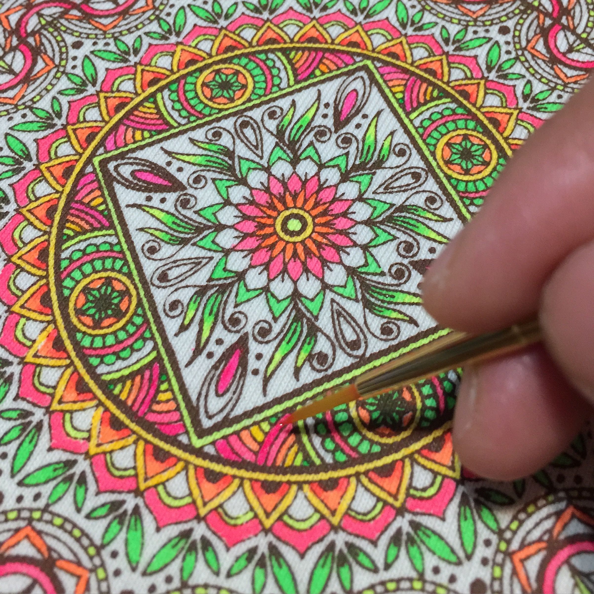 Hand Paint Mandala Zentangle ハンドペイント 曼荼羅 ゼンタングル Steemit