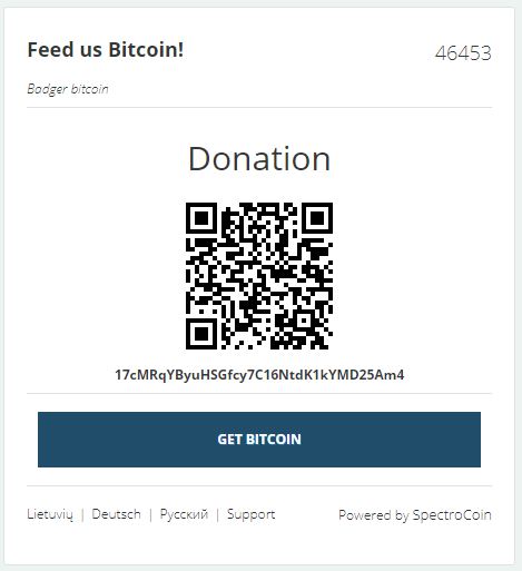 Feed the Badger Bitcoin.JPG