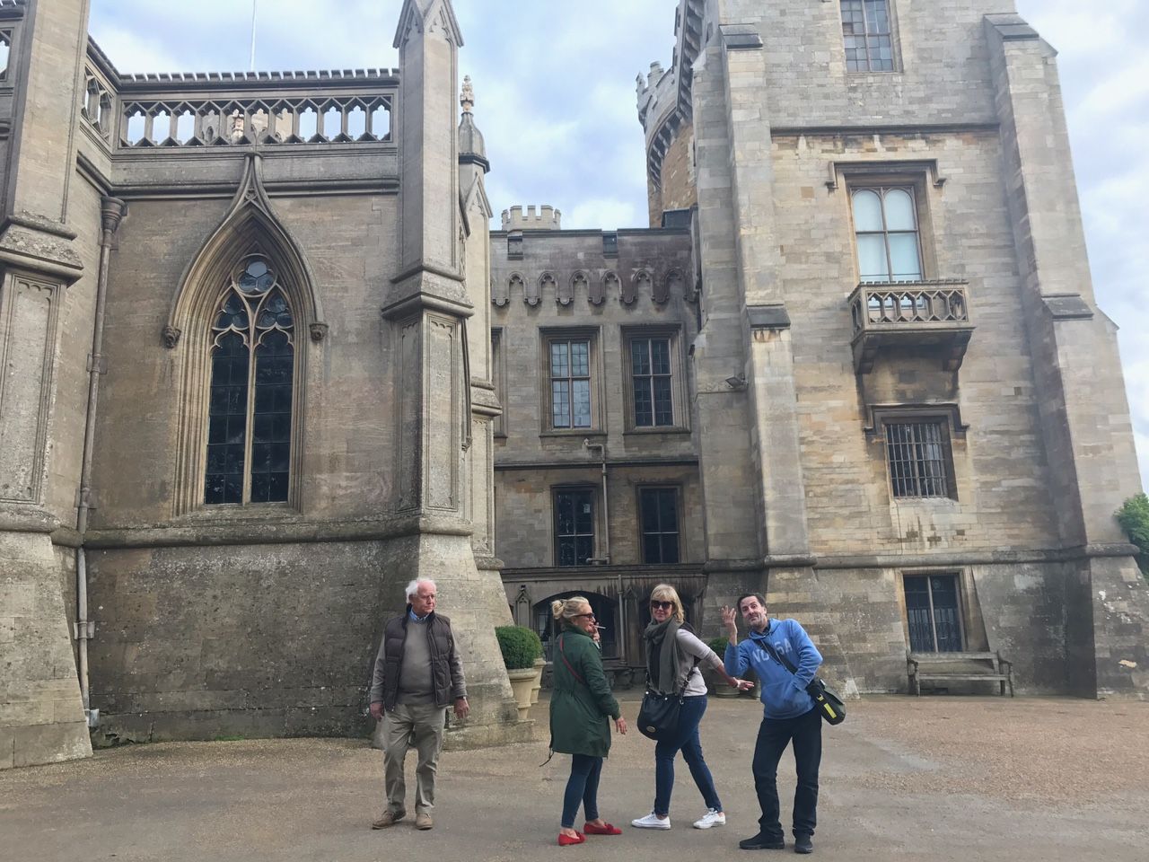 suzie and co outside castle grantham.JPG