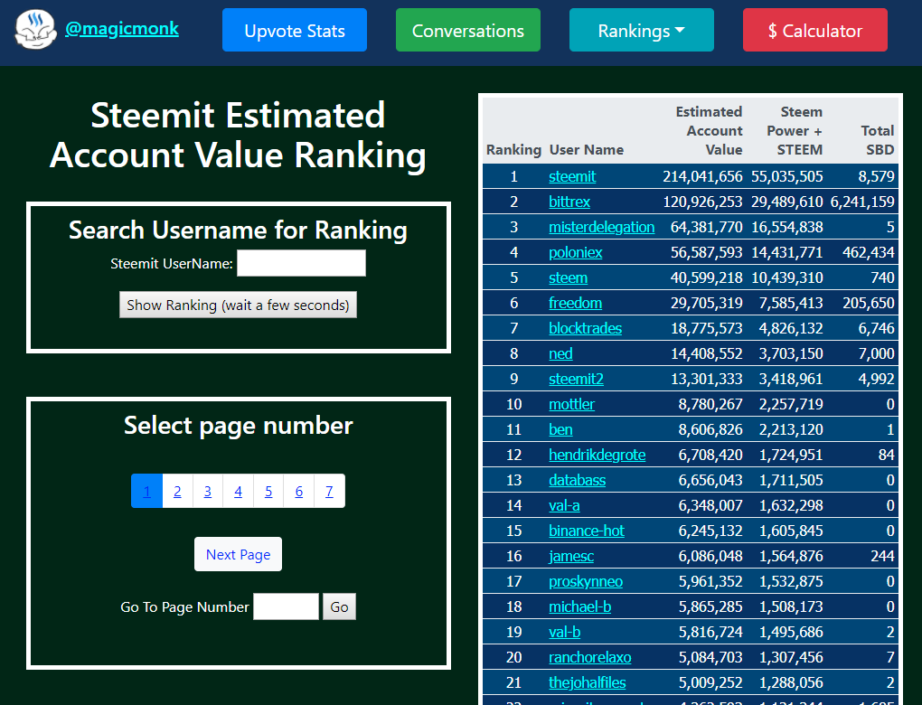 Steemit Friends Tool - Steem Account Value Ranking.png