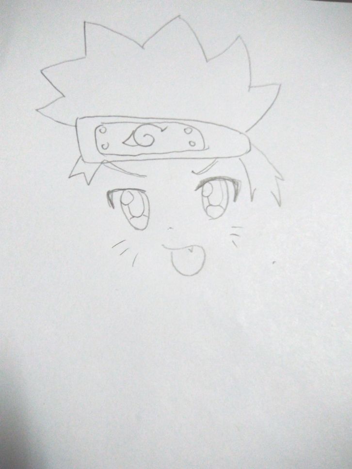 Sketching a Cute Uzumaki Naruto from the anime Naruto — Steemit