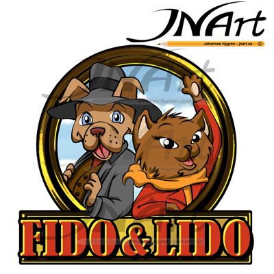 Lido & Fido JNart.jpg