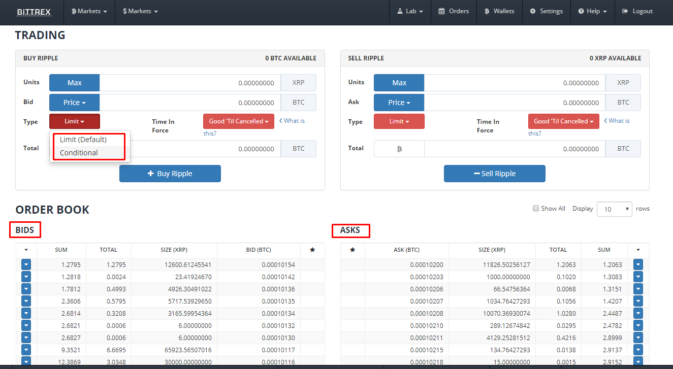 Bittrex Trading Reading The Order Book Buying And Selling At Your - 