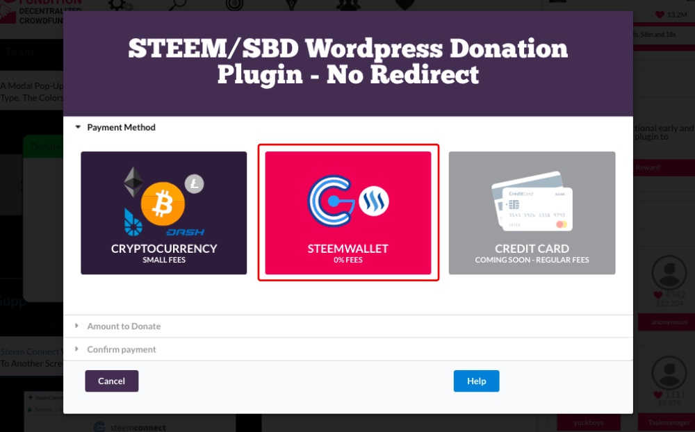 How to Make a Donation on Fundition.io to Fund a Steem Project!