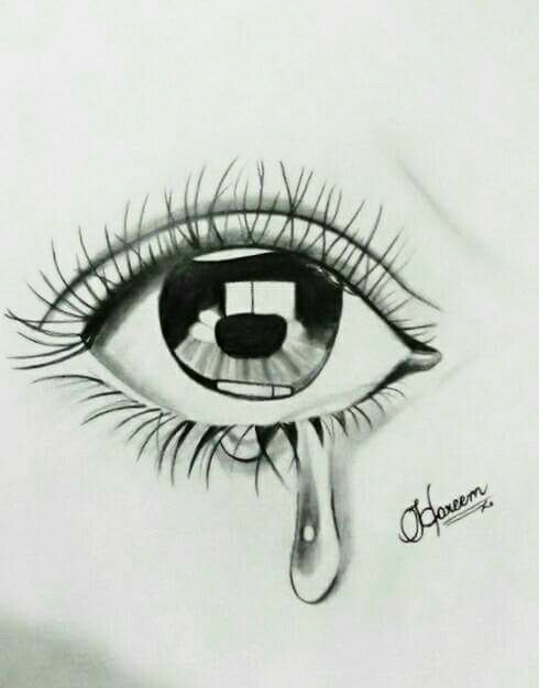 Tears Drawing - How To Draw Tears Step By Step