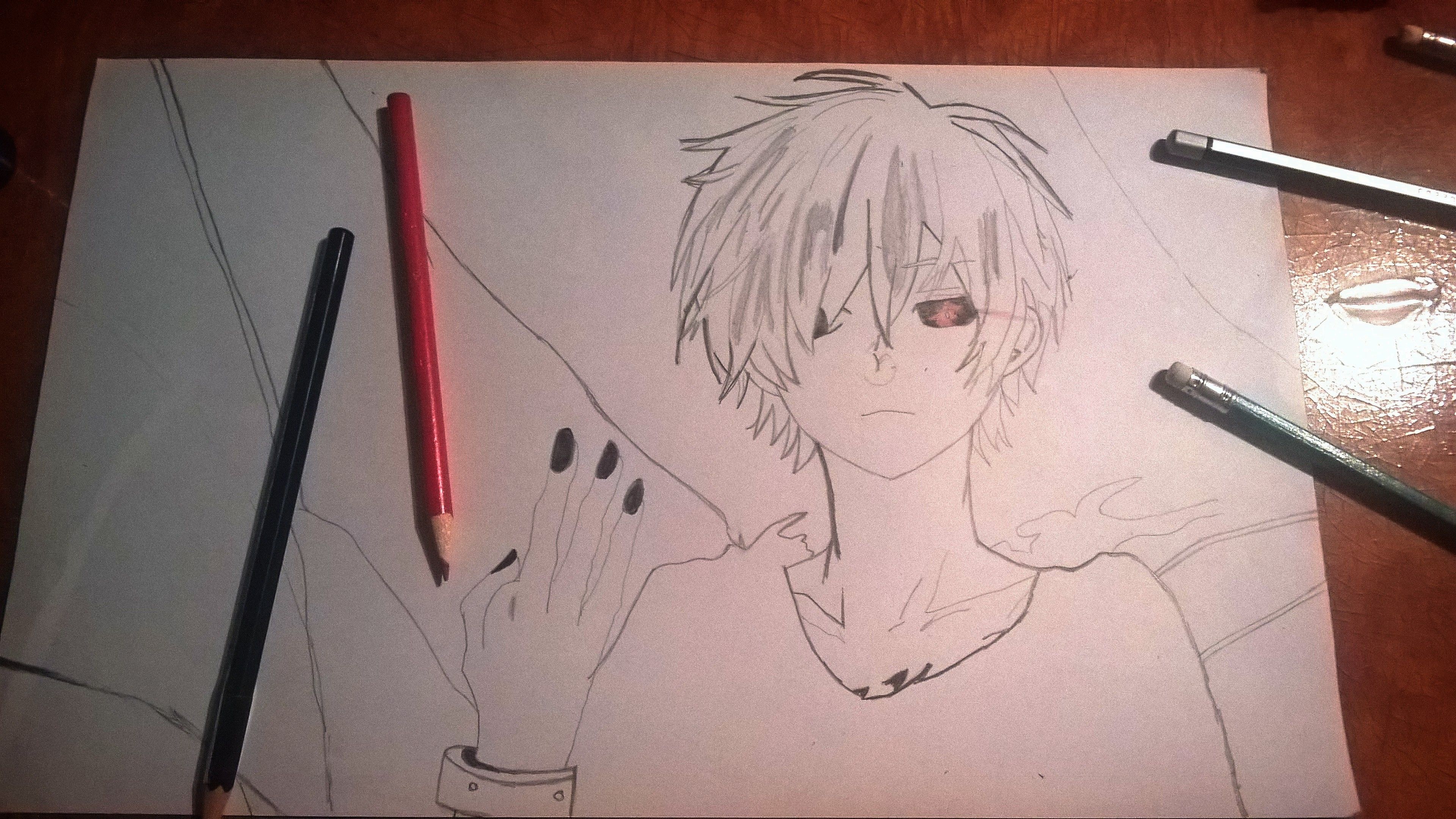 Drawing Art Anime Kaneki Ken Tokyo Ghoul Steemit Drawing Art Anime Kaneki Ken Tokyo Ghoul Steemit