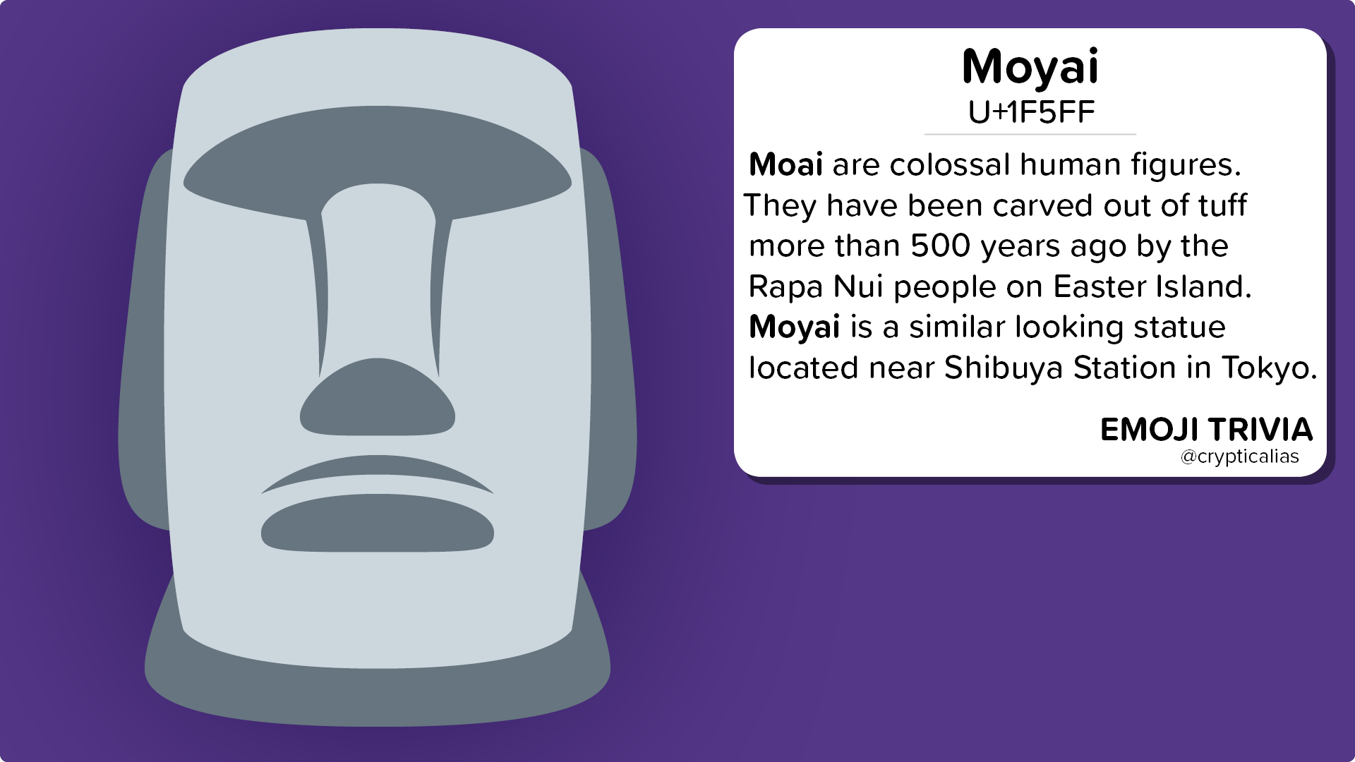 Moyai Statue, Moai Emoji