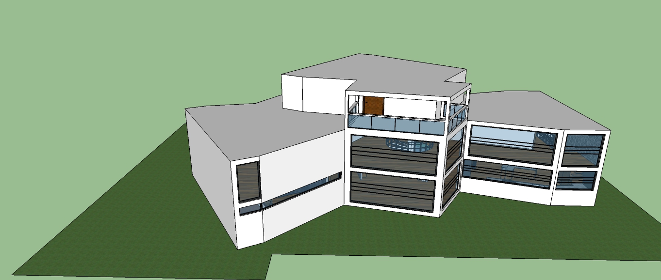 modern house sketchup