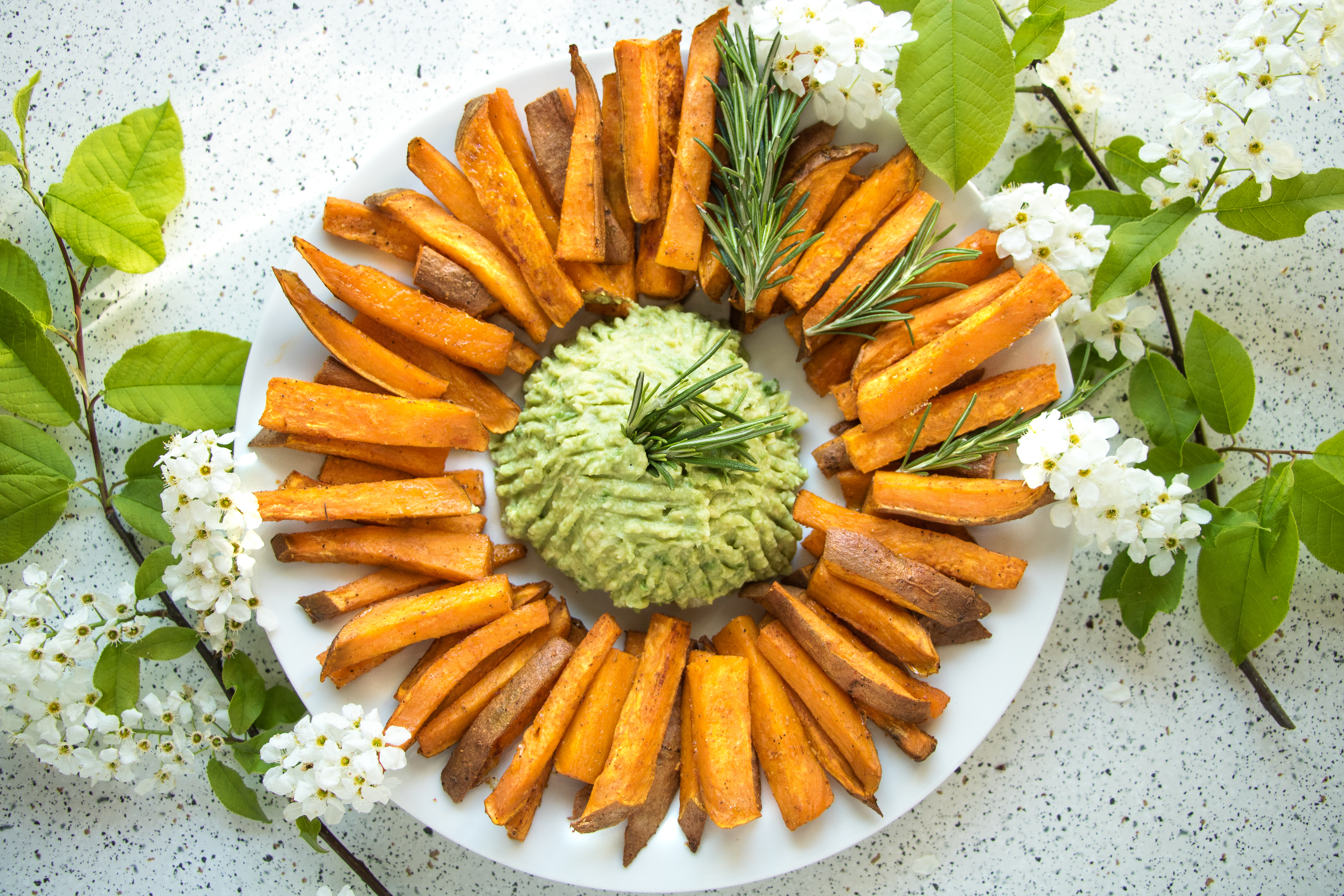 Sweet Potato Wedges With Homemade Guacamole.jpg