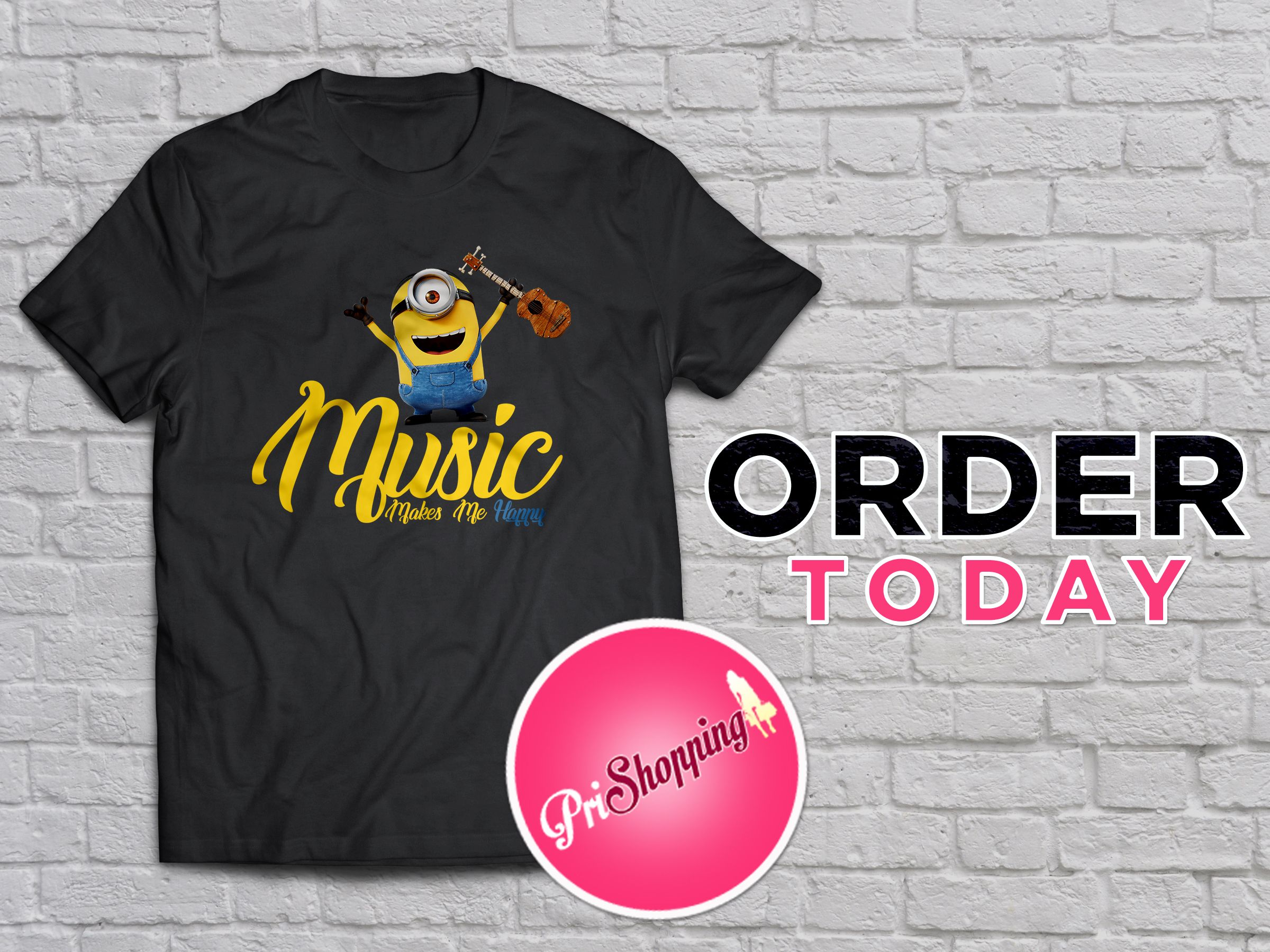 Minion Music Tshirt - PriShopping - Online TShirt Shopping.jpg