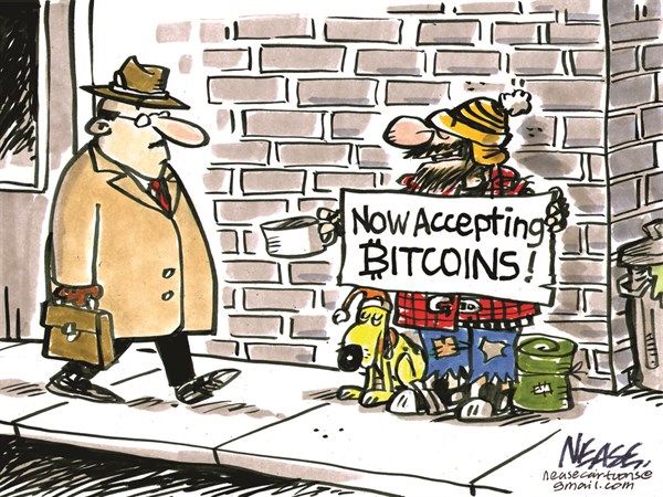 funny bitcoin cartoon