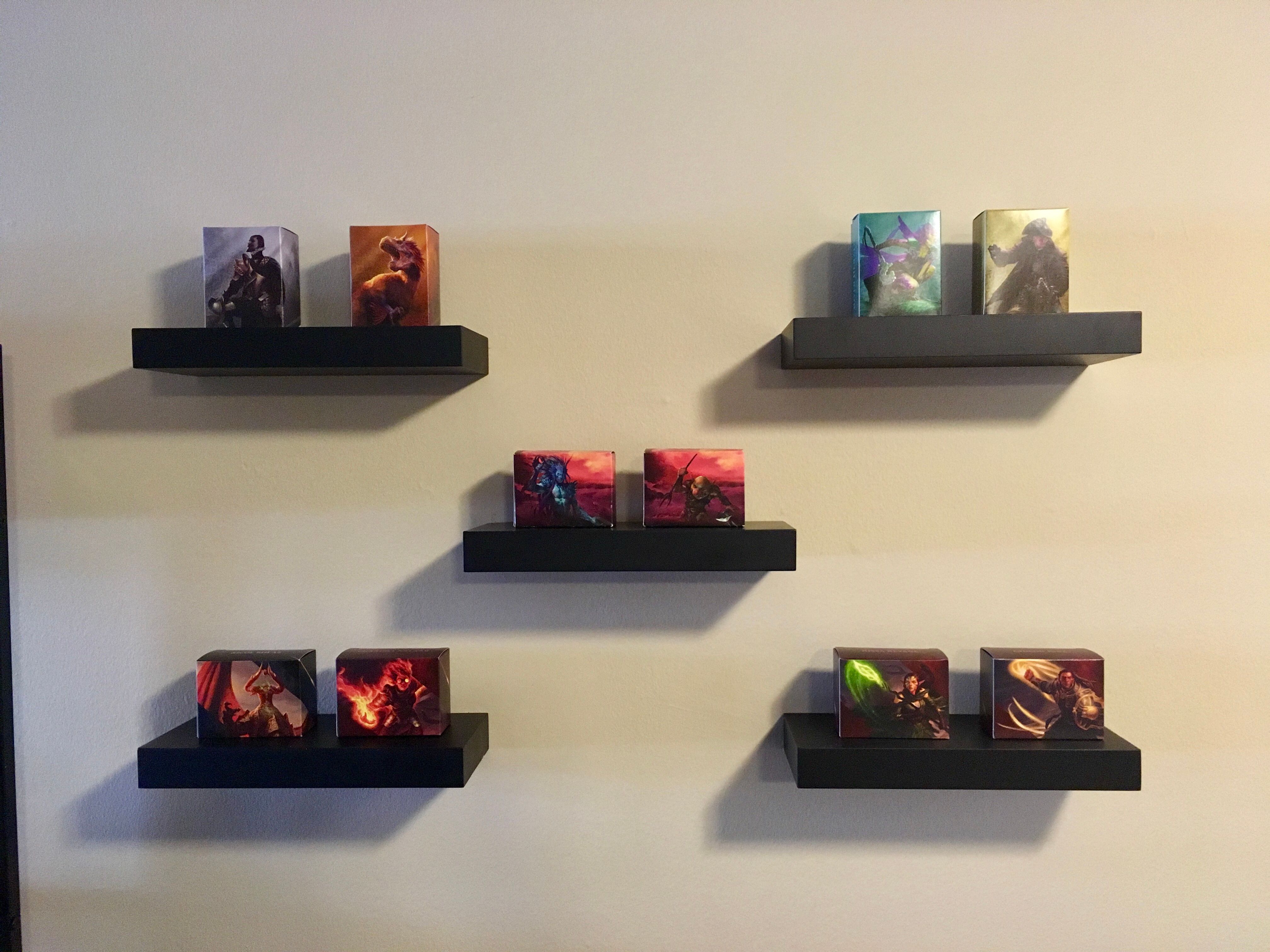 Shelves with MTG cards @iamredbar