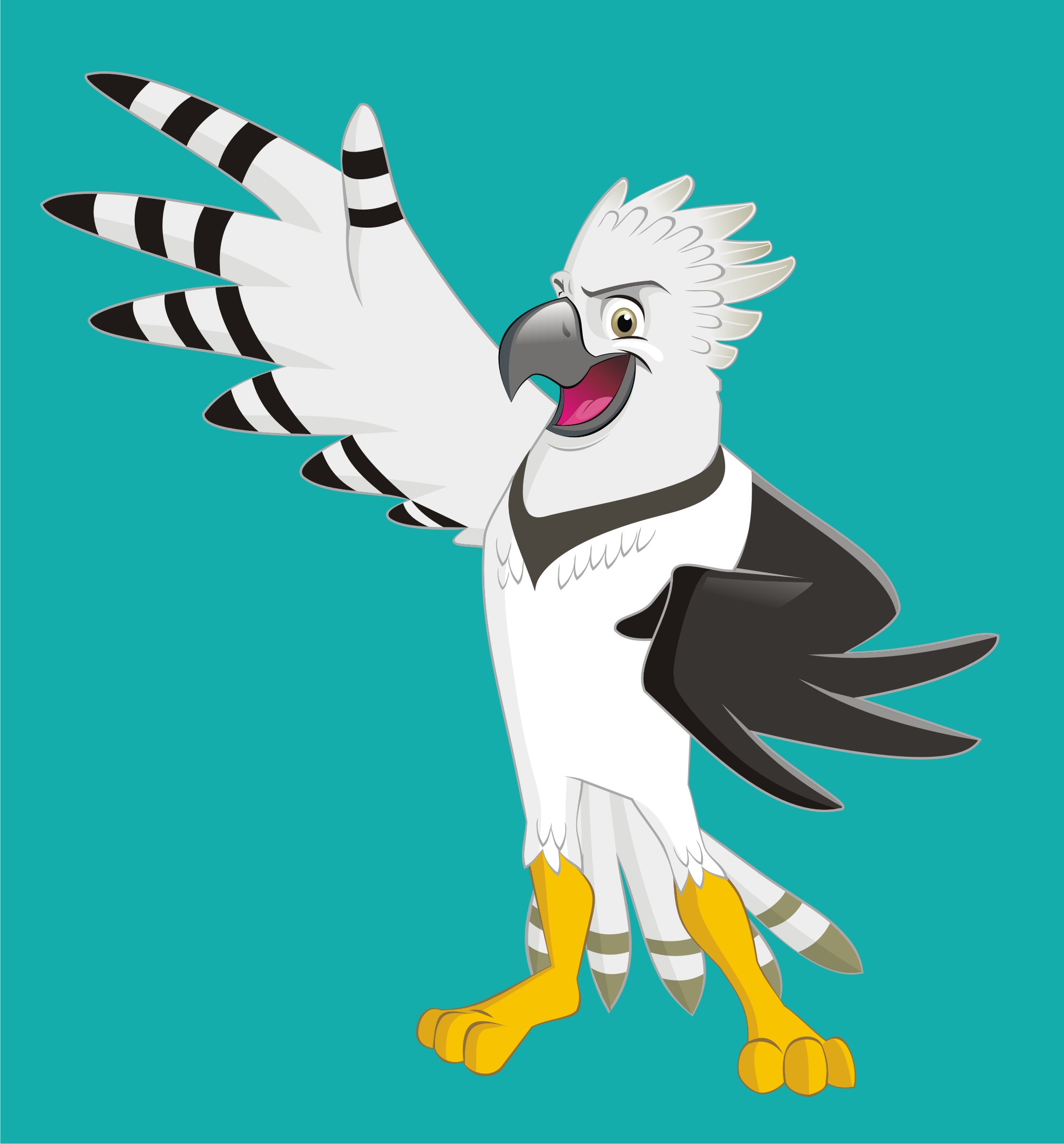 Harpy eagle vector art + speed art video — Steemit